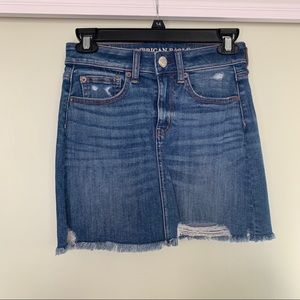American Eagle Outfitters blue Jean mini skirt